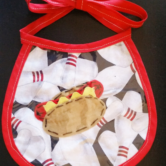 Baby BIB Custom Made NEW Vinyl & Cloth One Of A Ki - Picture 2 of 8